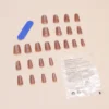 SHEIN 24pcs Elegant And Minimalist Coffin-Shaped Cat-Eye Nail