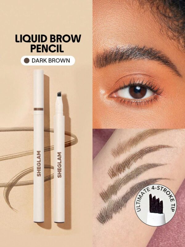 SHEGLAM Feather Better Liquid Eyebrow Pencil-Dark Brown