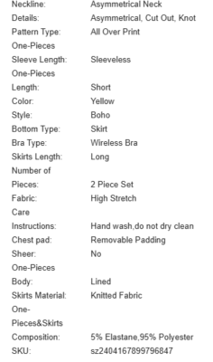 SHEIN Swim Oasis Women's Printed Beachwear One Shoulder