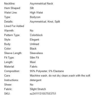 SHEIN SOLERSUN Women's Ombre Color Block Asymmetric Neckline Dress