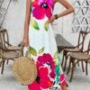 SHEIN EMERY ROSE Women Floral Print Round Neck Dress