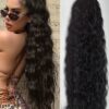 SHEIN Long Wavy Synthetic Hair Hair Scrunchies, Fluffy Ponytail Hair
