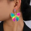 SHEIN Random Color Butterfly Drop Earrings