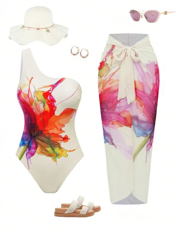 SHEIN Swim Oasis 1pc Women Casual Simple Fashion One-Piece Swimsuit