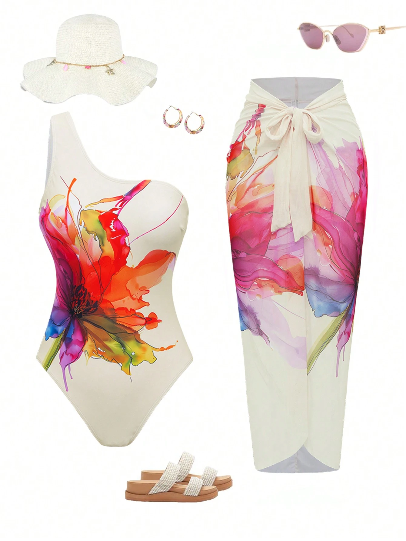 SHEIN Swim Oasis 1pc Women Casual Simple Fashion One-Piece Swimsuit