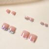 SHEIN Transform Your Nails With 24 Pcs Short Square Electroplated Aurora