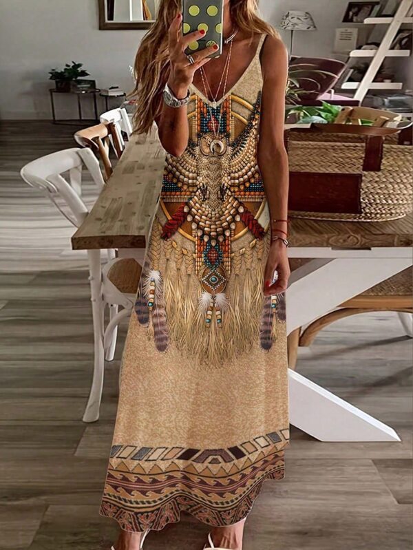 SHEIN Casual Printed Spaghetti Strap Dress