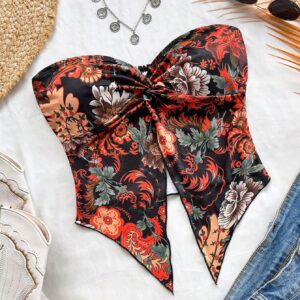 SHEIN Soleia Women Colorful National Style Printed Tube Top