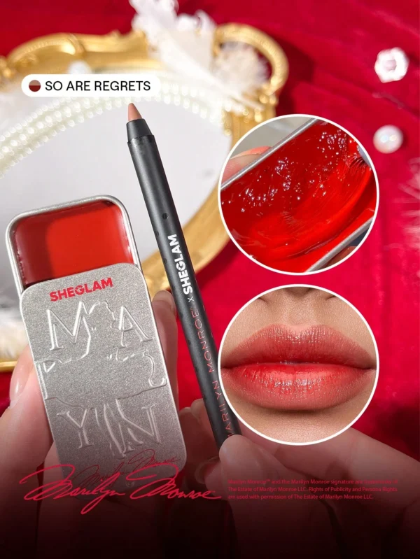 Marilyn Monroe X SHEGLAM Vintage Lip Duo-So Are Regrets 2-In-1 Red Vintage Lip