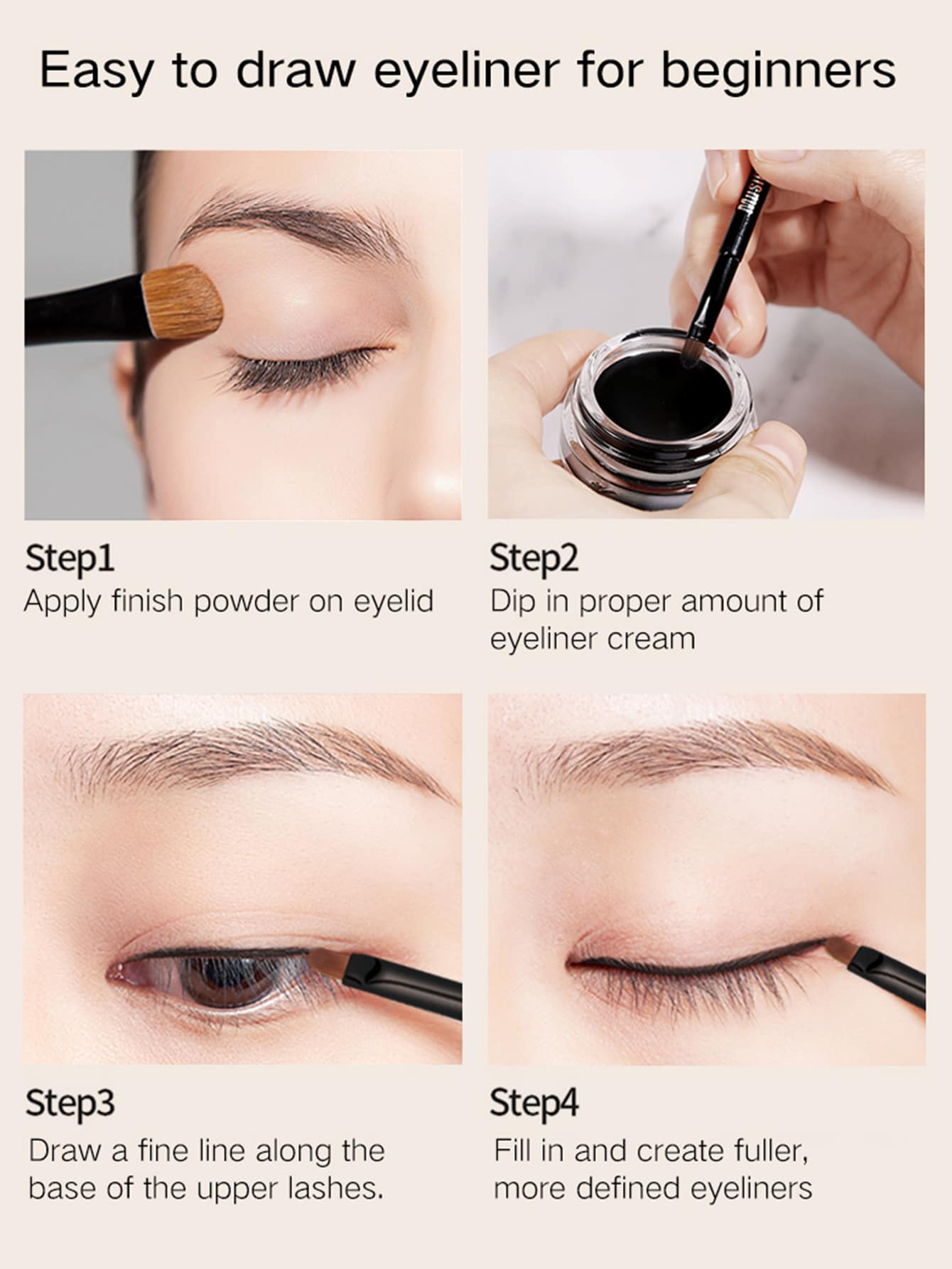 SHEIN Long Wear Waterproof Eyeliner Eyebrow Eyeliner Gel 3 Colors