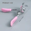 SHEIN Portable Silicone Pad Eyelash Curler, Stainless Steel Eyelash