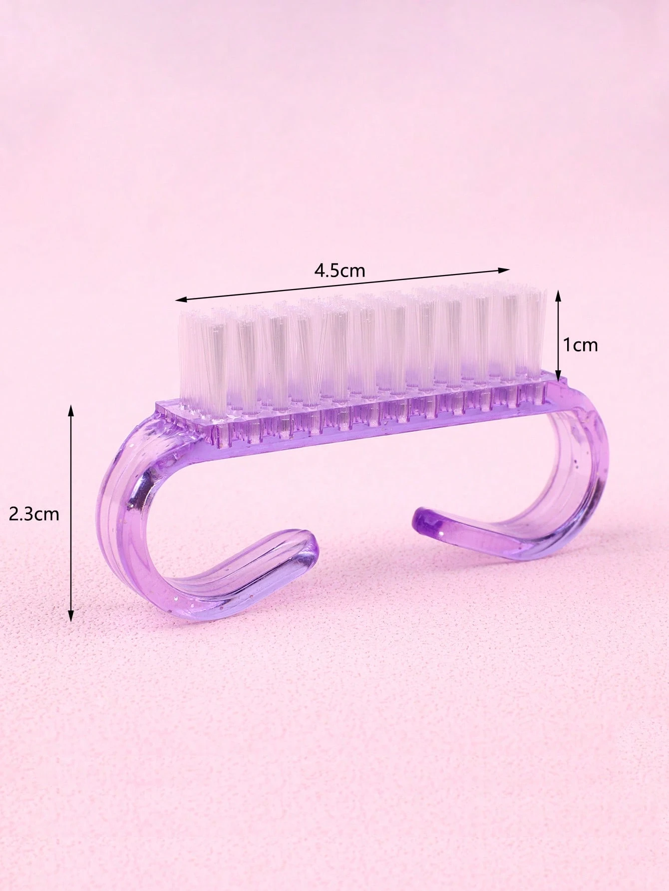 SHEIN Nail Cleaning Brush Plastic Handle Durable Cleaner Scrubbing Tool