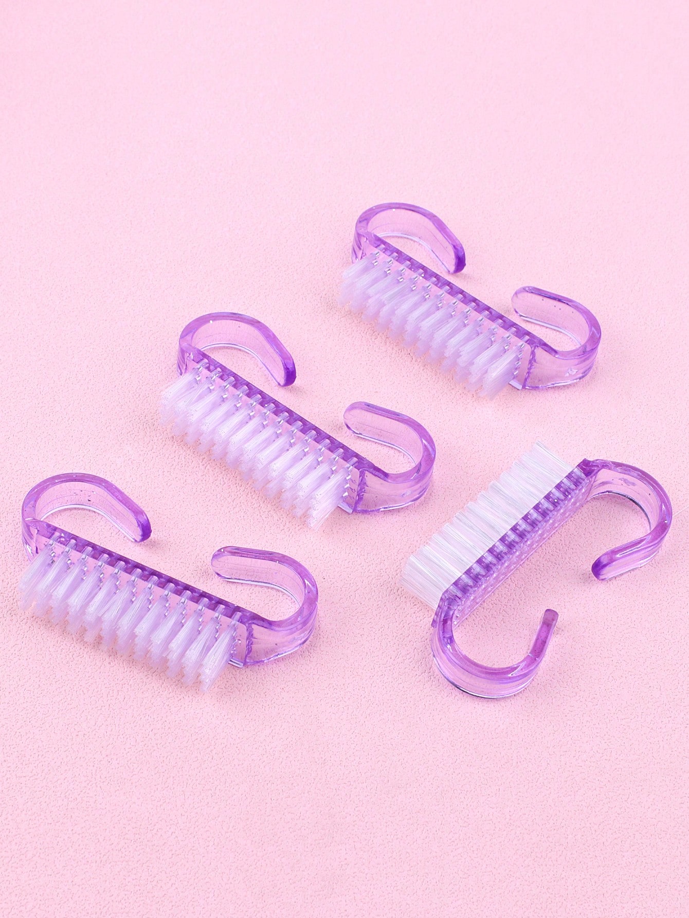 SHEIN Nail Cleaning Brush Plastic Handle Durable Cleaner Scrubbing Tool