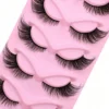 SHEIN 5 Pairs Reusable False Eyelashes Cat Eye Lashes Manga