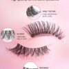 SHEIN 7pairs Set Casual Daily Wear Transparent Stem 3d Cross Design Eyelashes