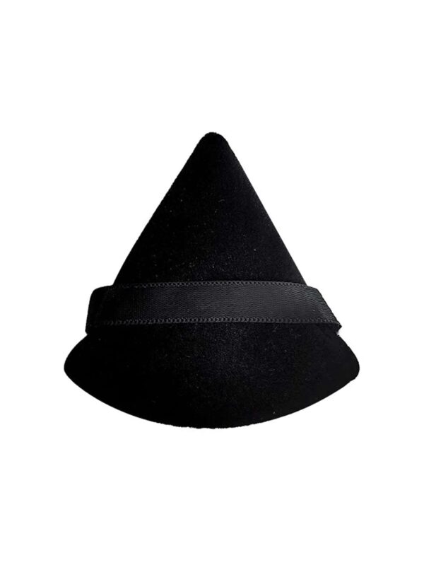 SHEIN Black Velvet Powder Puff For Loose Powder