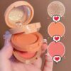SHEIN SHEIN X Candylover89 3 Color Highlighter & Blush Palette #01