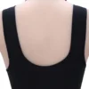 SHEIN Women's Black Front Closure Wirefree Minimalist Comfort Stretch Camisole Bra