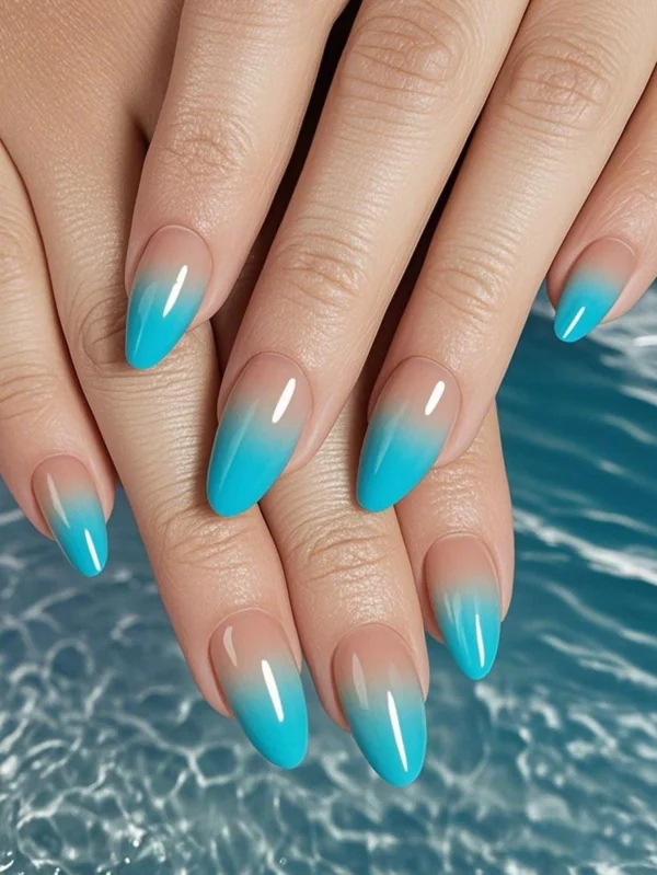 SHEIN Change Your Nail Shape, 24pcs Short Almond Shape Press-On Nails