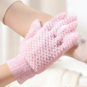 SHEIN 2pcs Exfoliating Bath Glove