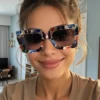 SHEIN Square Style Bohemian Fashion Sunglasses