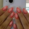 SHEIN Transform Your Nails With, 24pcs Short Oval Gradient Acrylic Press On Nails