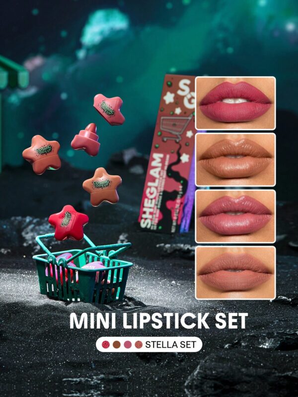 SHEGLAM Hi-Beam Mini Lipstick Set-Stella Set 4 In 1