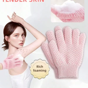 SHEIN 2pcs Exfoliating Bath Glove