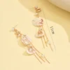 SHEIN Romantic Sea Style Shell & Decor Tassel Earring