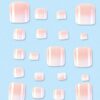 SHEIN 24 PCS Jelly Color Gradation Toenails Fake Toe Nails