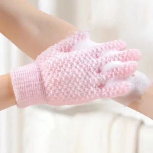 SHEIN 2pcs Exfoliating Bath Glove For Shower/Spa/Massage, Scrub Glove