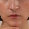 SHEIN Versatile Simple Fake Piercing Nose Septum Ring Elegant Nose