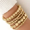 SHEIN 6pcs/Set Boho Style Beaded Bracelet Set