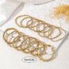 SHEIN 6pcs/Set Boho Style Beaded Bracelet Set
