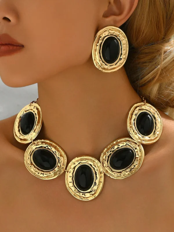 SHEIN 3 Pieces Jewelry Set/Necklace and Earrings Set