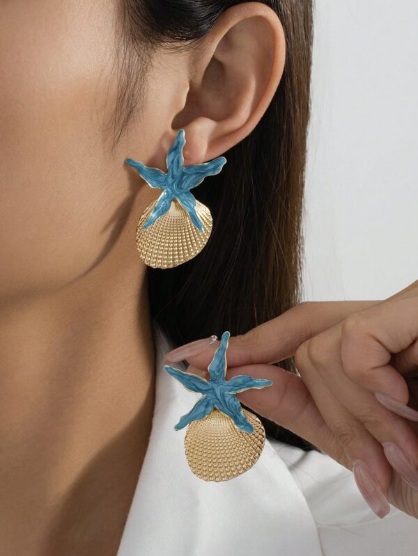 SHEIN Summer Island Relaxed Vitality Tropical Style Blue