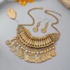 SHEIN 1pc Necklace And 2pcs Earrings Set Vintage Texture