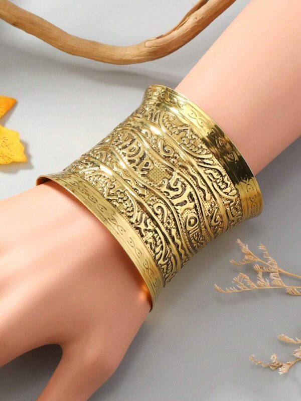 SHEIN Retro Style Armlet With Open End, Featuring Ancient