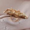 SHEIN Vintage Exaggerated Golden Sunflower Open Adjustable Ring