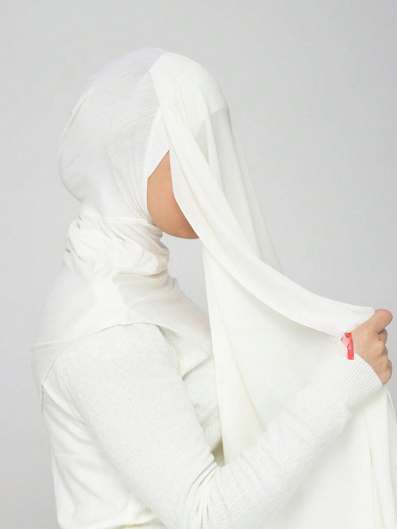 SHEIN Classic Casual Instant Chiffon Scarf