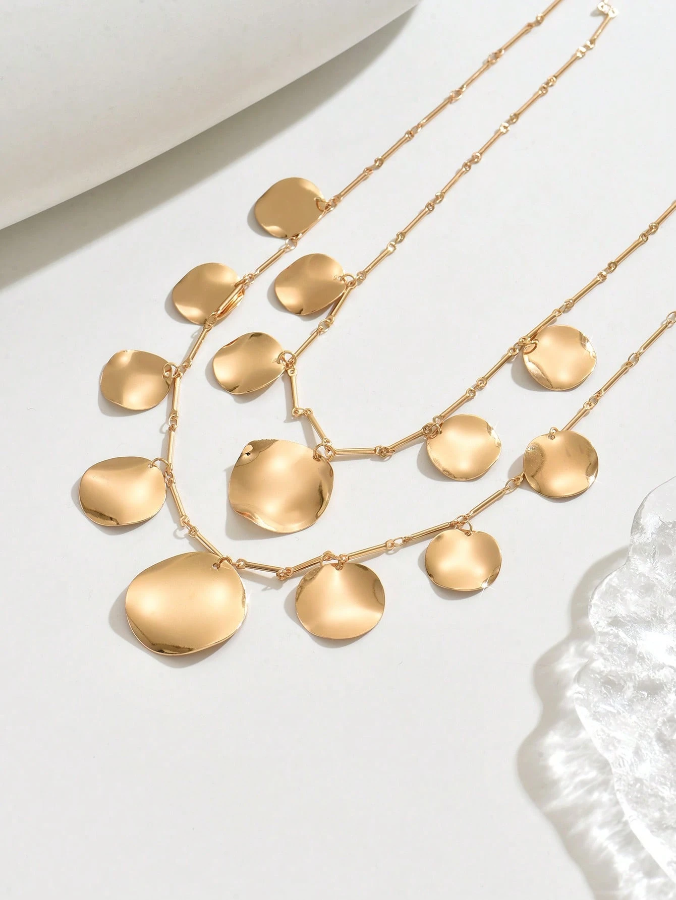 SHEIN Necklace With Pendant & Tassel, Creative Coin Decor