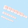 SHEIN 24 PCS Jelly Color Gradation Toenails Fake Toe Nails