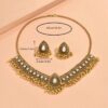 SHEIN Top-Selling Arabic Style Zinc Alloy Antique Bronze-Colored Women's Jewelry Set.