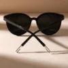 SHEIN Plastic Geometric Full Frame Decoration Mirrored Reflective Women Fashion Glasses