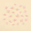SHEIN French Short Square Shape Pink White Gradient Fake Nails