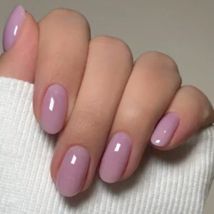 SHEIN 24pcs Taro Purple Nude Press On Nails