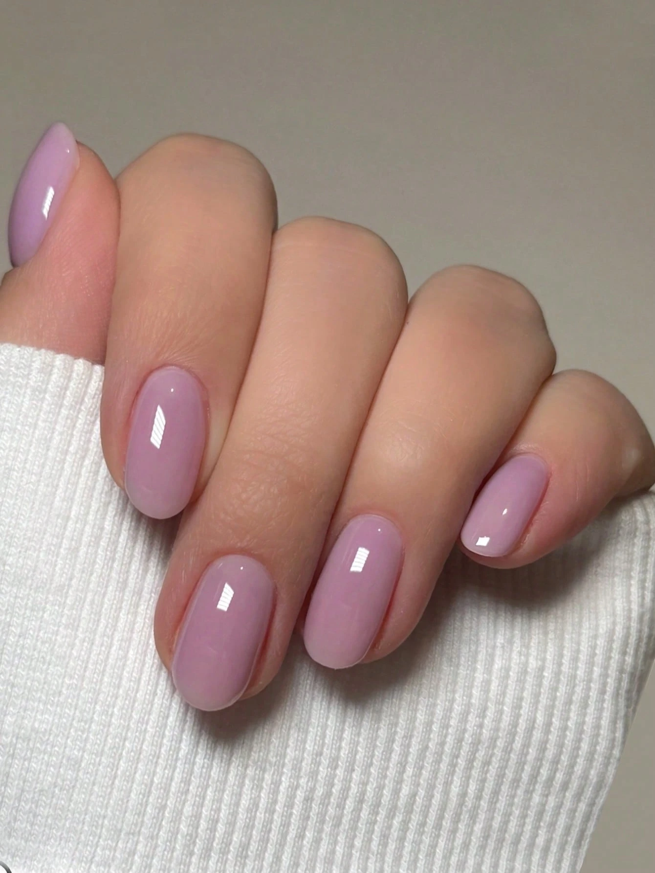 SHEIN 24pcs Taro Purple Nude Press On Nails