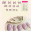 SHEIN 24pcs Taro Purple Nude Press On Nails