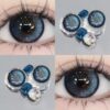 SHEIN Blue Contact Lenses For Half-Year Disposable