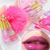 SHEIN Random Shippment Of Heart Shape Gift 2pcs Mini Lipgloss Set Portable Lip Gloss Lip Oil